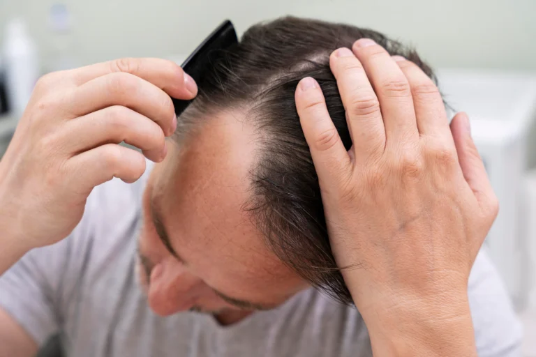 mature man having balding problems 1