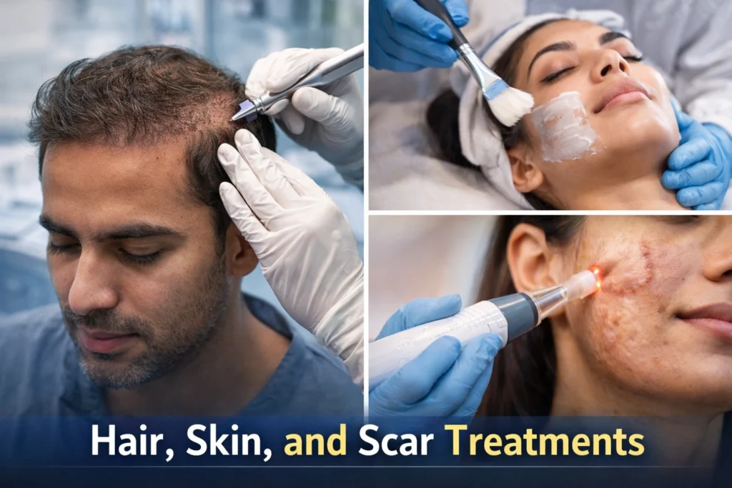 Plastic Surgery in Delhi: A Complete Guide to Safe, Advanced & Affordable Aesthetic Care 2 Hair Skin and Scar