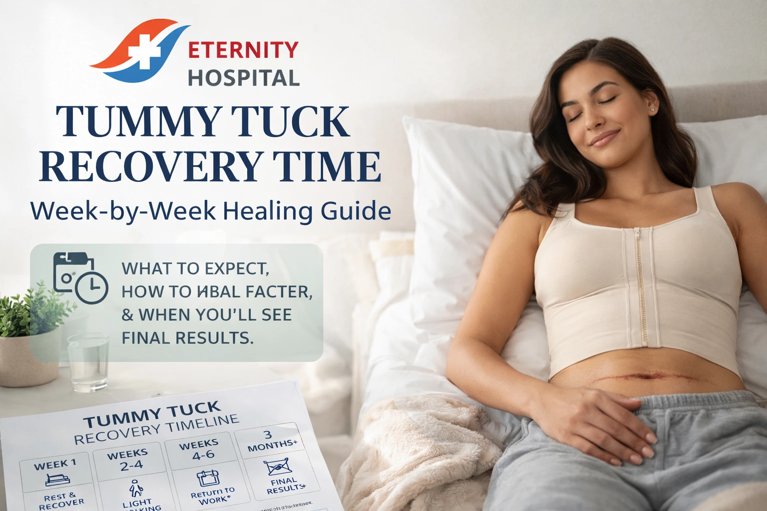 Tummy Tuck Recovery Time: Complete Week-by-Week Healing Guide + Why Hospital Eternity Is a Trusted Choice
