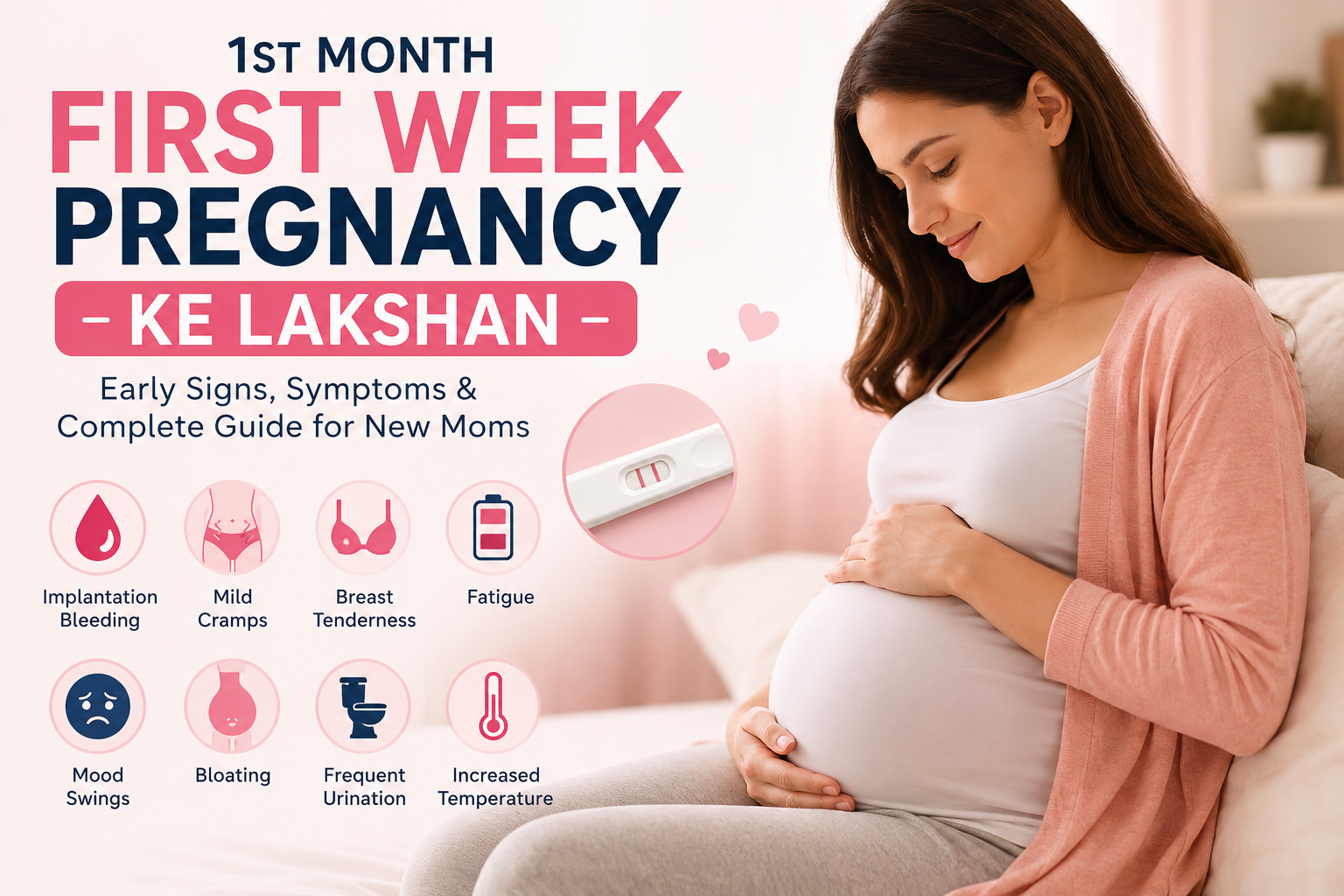 1st Month First Week Pregnancy Ke Lakshan: Early Signs, Symptoms & Complete Guide for New Moms