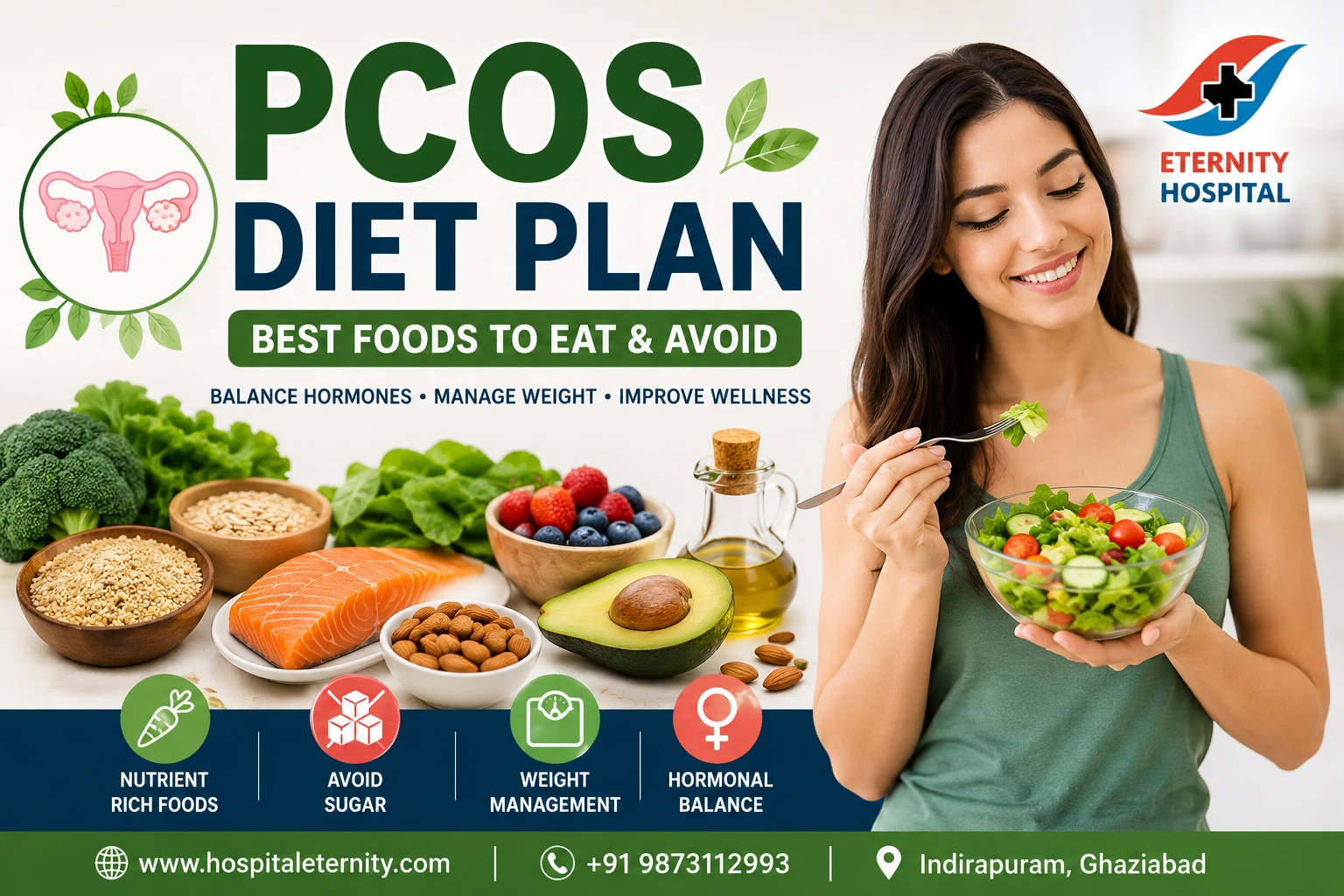 PCOS Diet Plan: Best Foods to Eat & Avoid (2026 Complete Guide)